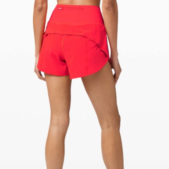 lululemon speed up HR 4" Carnation Red - Picture 4 of 4